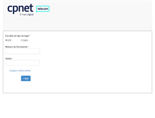 Tablet Screenshot of central.cpnet.com.br